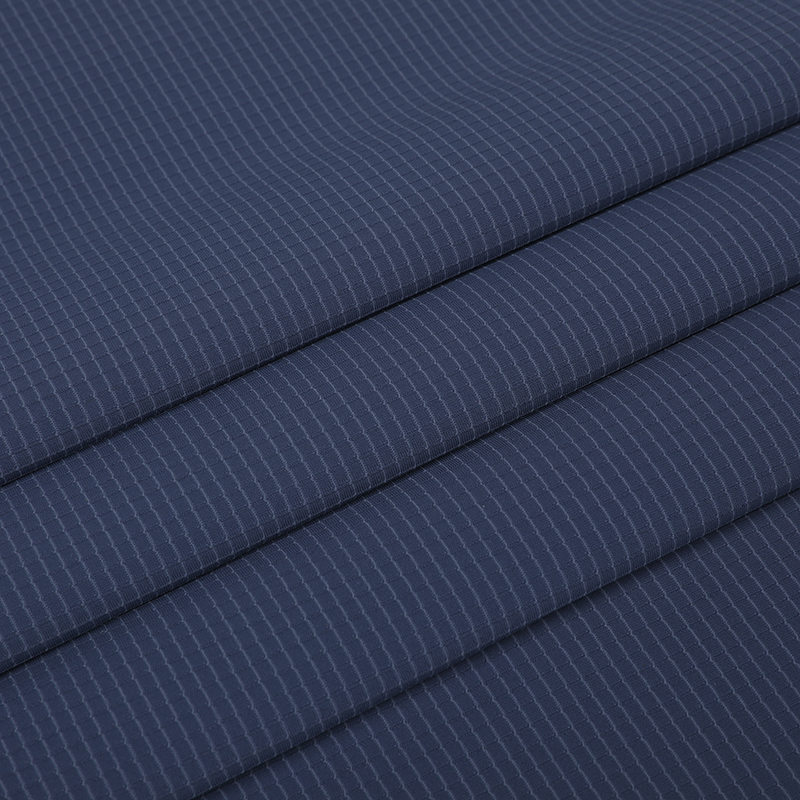 APJ1093 Warp Knitted Brocade Ammonia Maliit na Check Jacquard T-Shirt na Tela